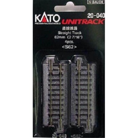 Kato 62 mm Straight Track, 4PK KA300971